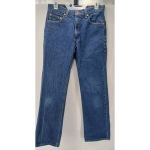 Vintage '90s Levi's 517 Red Tab Bootcut Blue Denim Men's 30x32 Made In Columbia